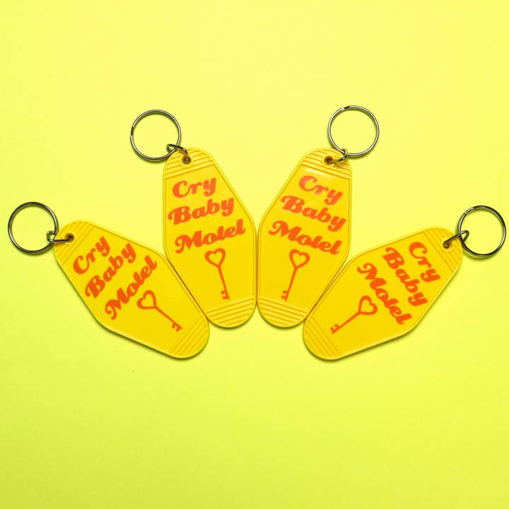 Sticker Hardly Know Her - Wholesale Keychain - Women's - Crybaby Motel Vintage Motel Style Keychain2
