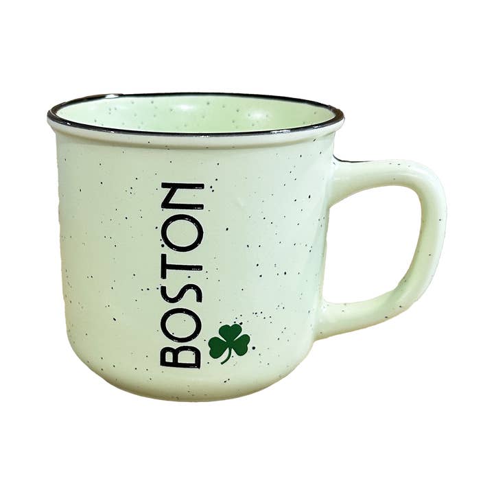 Commonwealth Souvenirs - Wholesale Coffee Mug - Boston Clover Speckled Camper Mug3