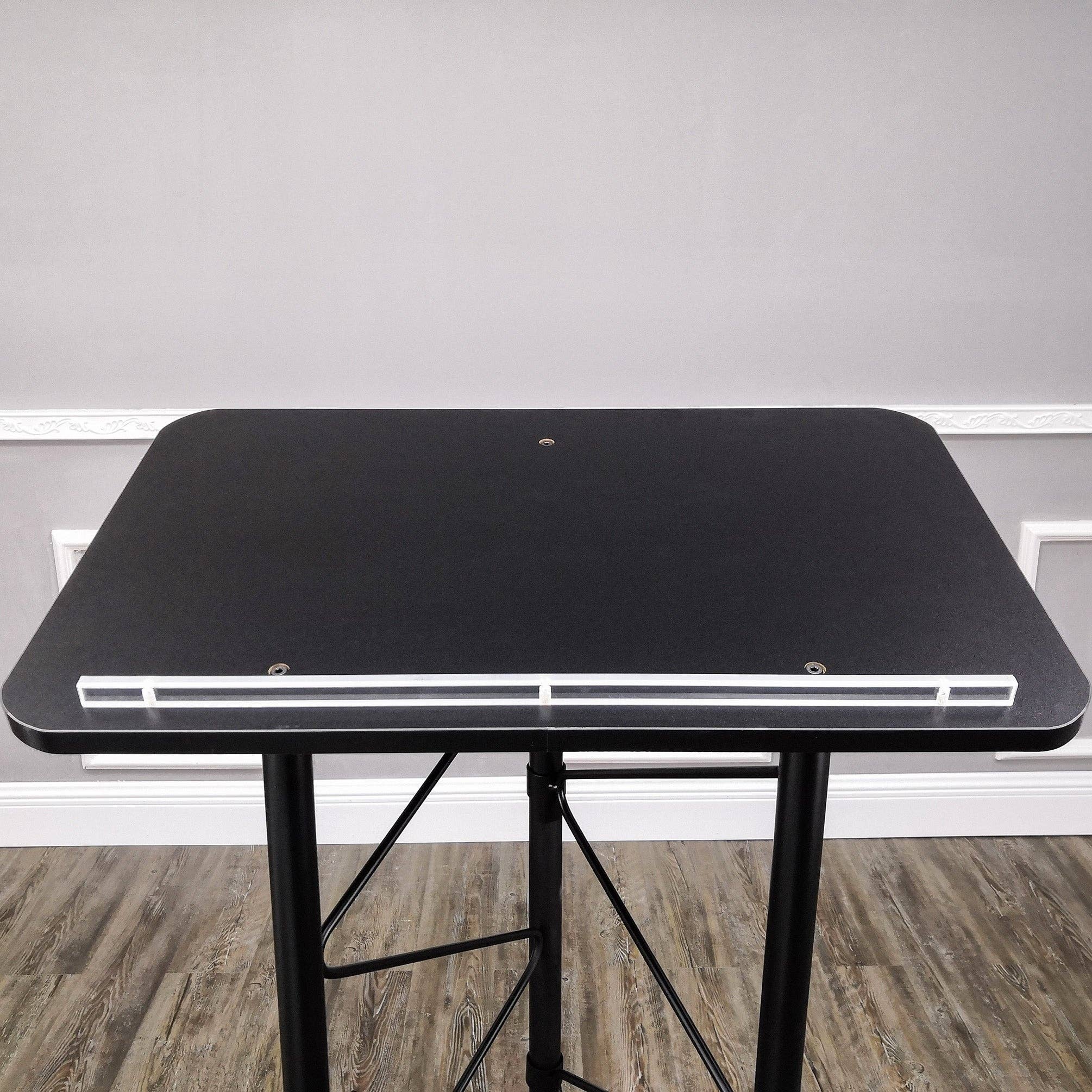 FIXTUREDISPLAYS - Wholesale Speakers - Truss Metal and Wood Podium 25X16X47 Tall Church Pulpit Lectern with Cup Holder 11566-NEW10