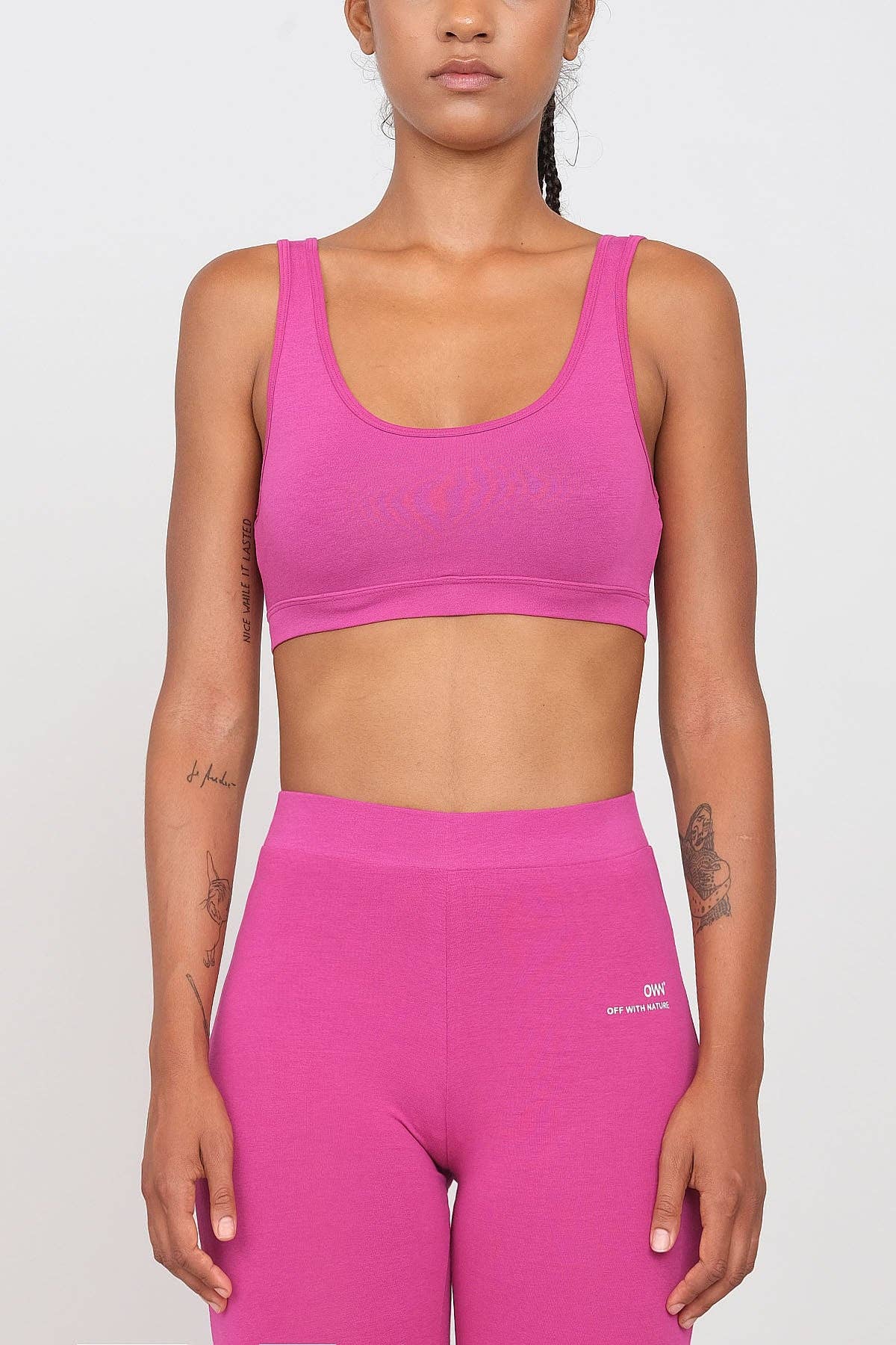 Fuchsia Active Bikers Set and Top sporty for wholesale on Faire1