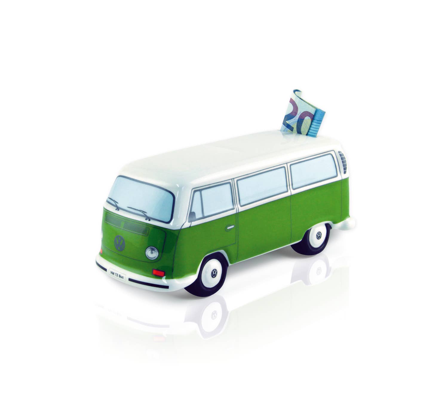 VW Collection by BRISA – Mealheiro por atacado – Cofre de cerâmica VW T2 verde 1:22