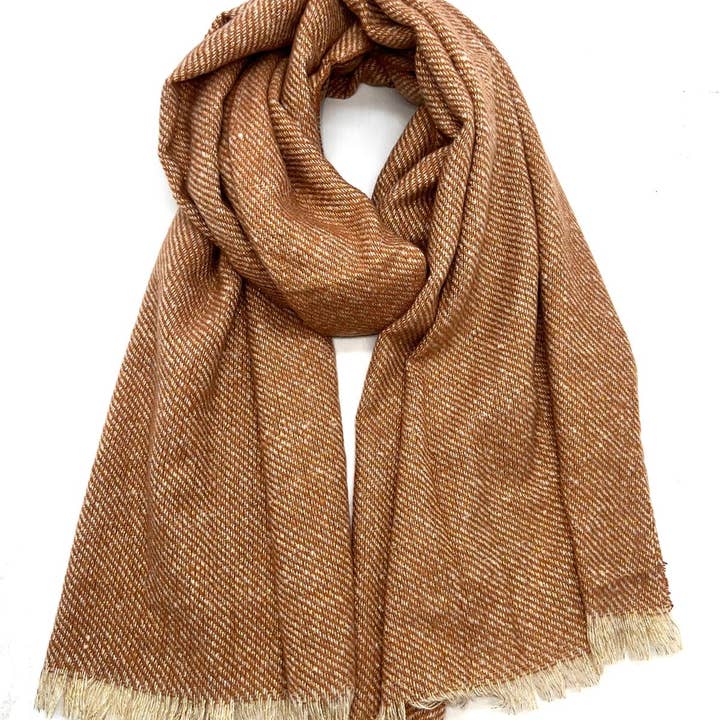 LINETA - Wholesale Scarf - Women's - HH-335 Plain scarf with lurex19