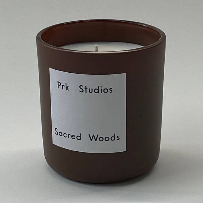 Sacred Woods Candle 8oz | Natural Soy Wax Essential Oils for wholesale by Prk Studios