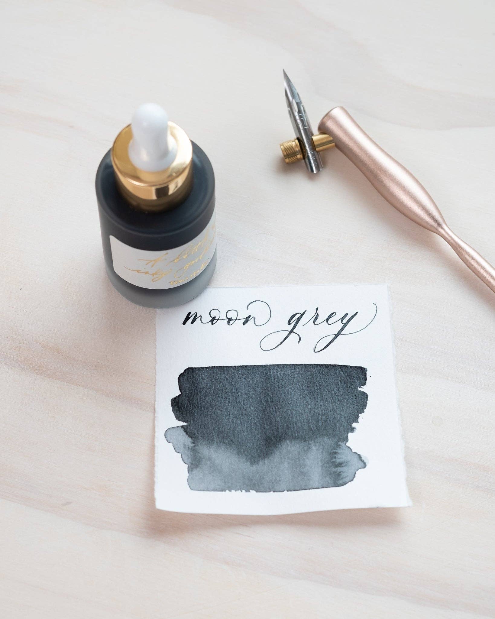 Tom's Studio - Wholesale Craft Supplies - Moon Grey - Calligraphy Ink2