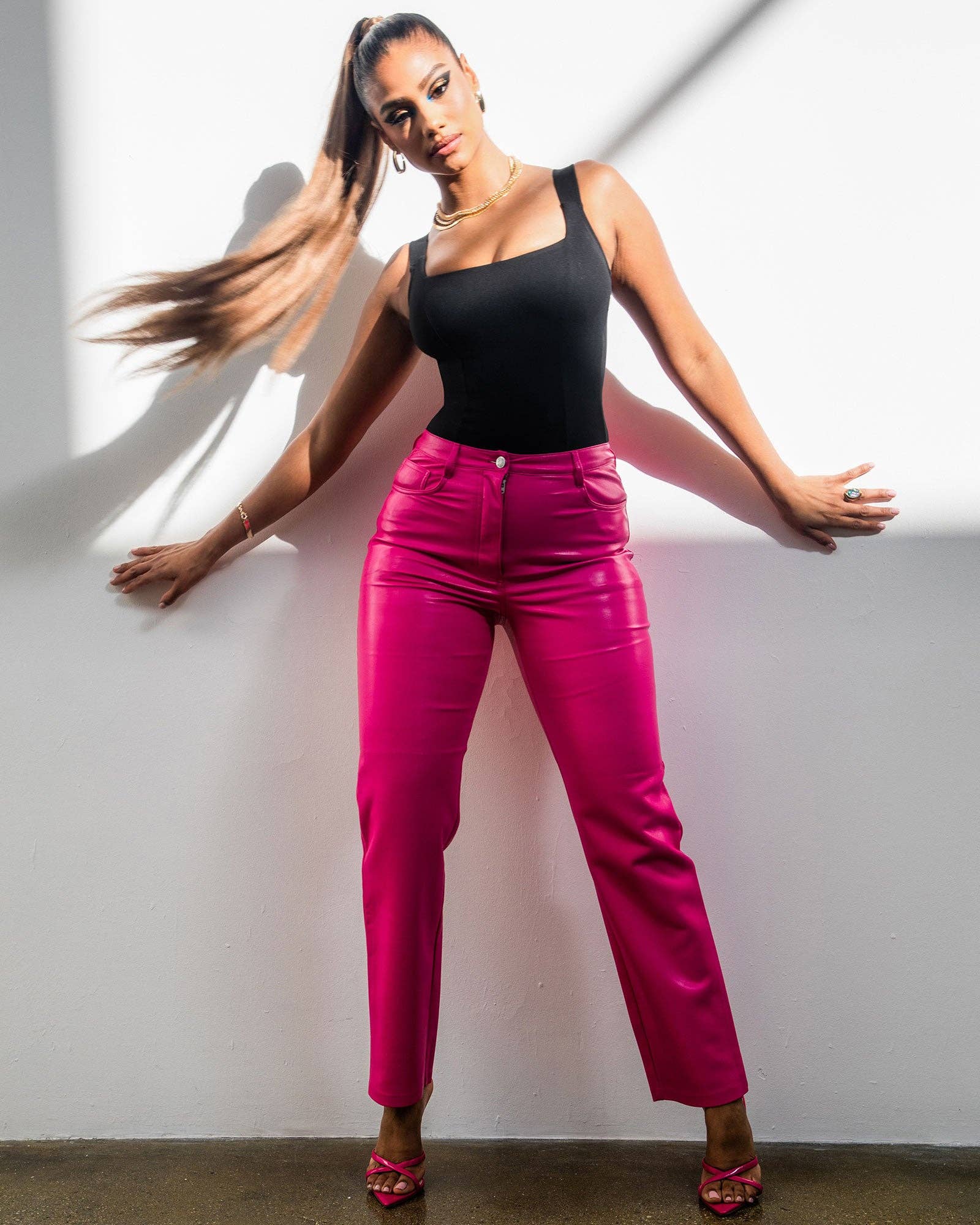 TA3 Swim - Wholesale One Piece Swimsuit - Women's - Hi Cut Squarey - Black2