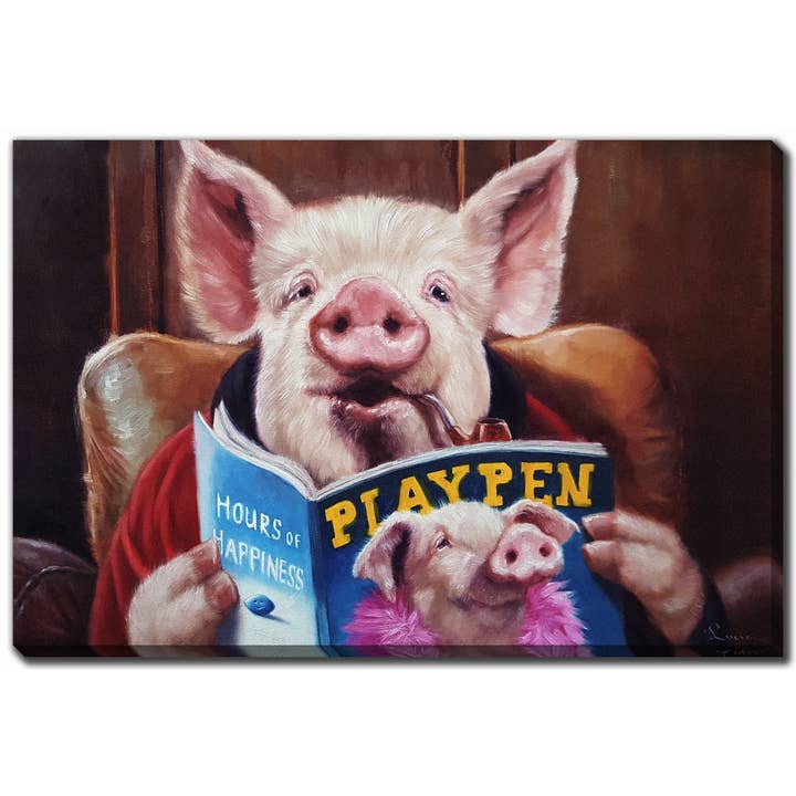 Male Chauvinist Pig Printed 38x60 Canvas Wall Art for wholesale by Streamline Art