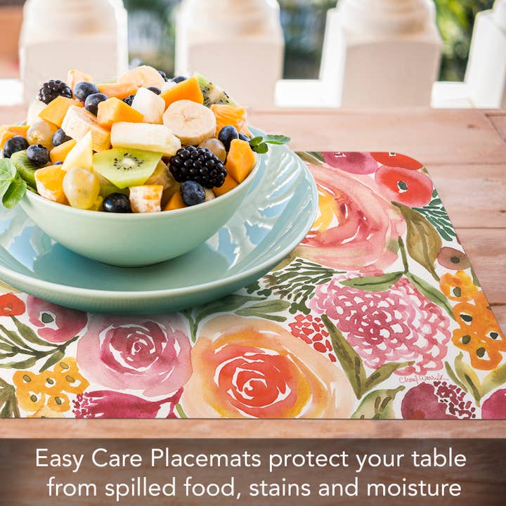 CounterArt/Highland Home/Thirstystone – Individuais por atacado – Placemat de plástico flexível reversível de fácil manutenção1