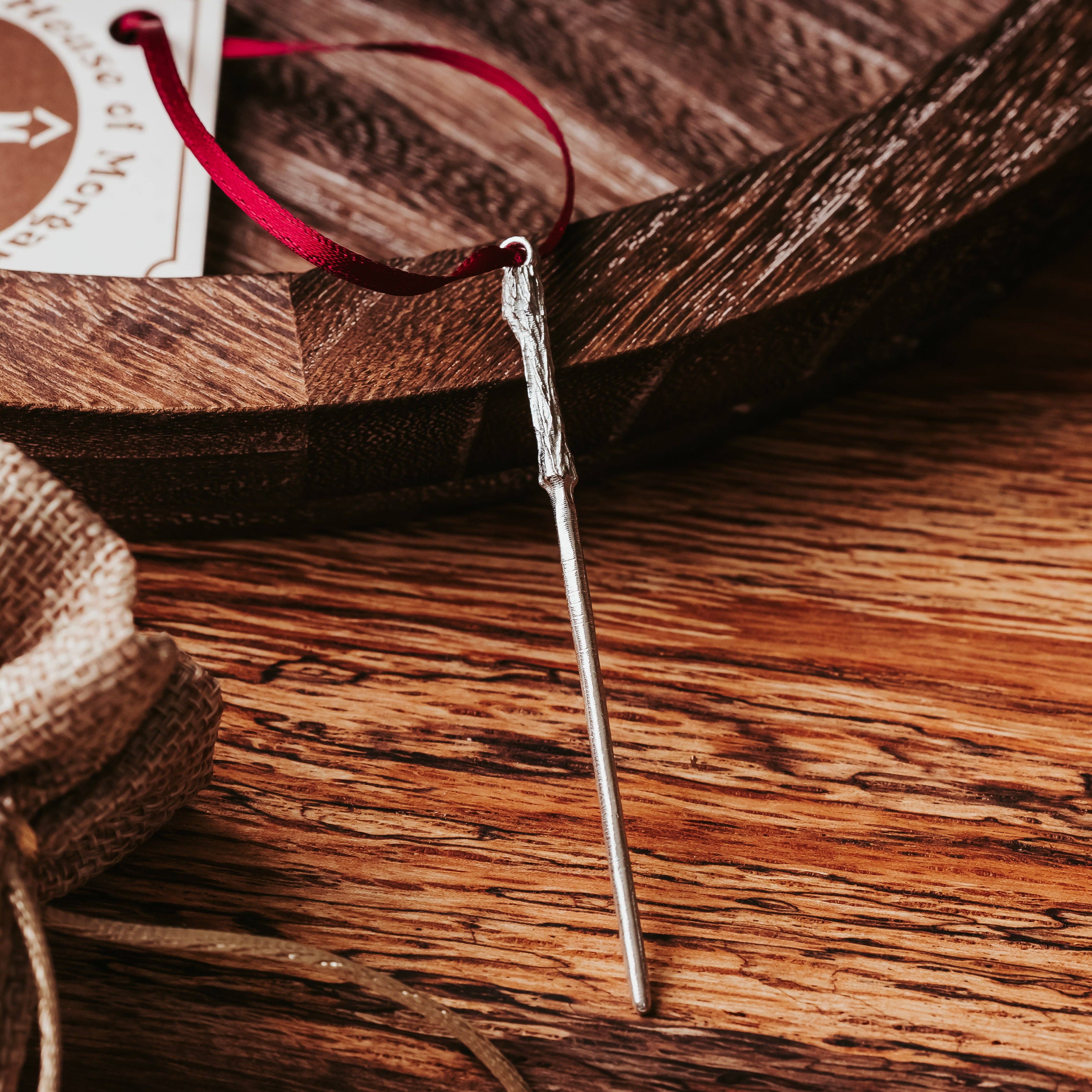 House of Morgan Pewter - Venta al por mayor Adornos - Adorno de Varita Mágica - Regalo de Varita Mágica0