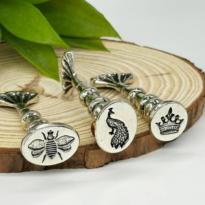 Freund Mayer & Co. – wholesale Rubber/decorative stamp – Heirloom Wax Seal Stamp Kits Silver Antiqued5