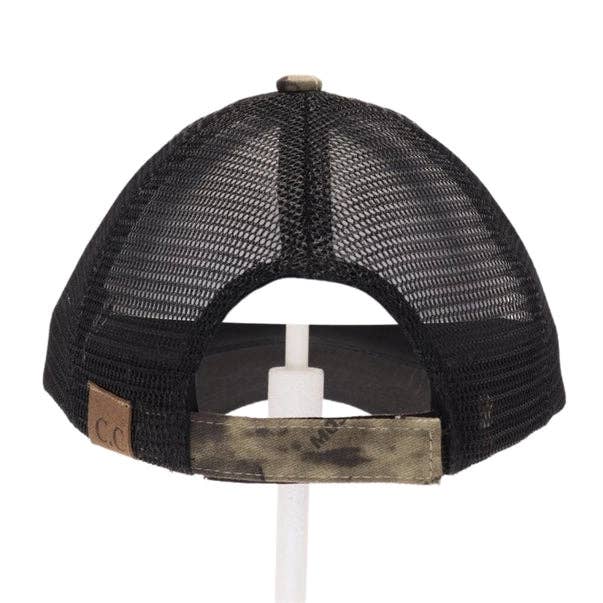 C.C MOSSY OAK Mini Break-Up Camouflage Mesh Back Ball Cap BA936 for wholesale on Faire2