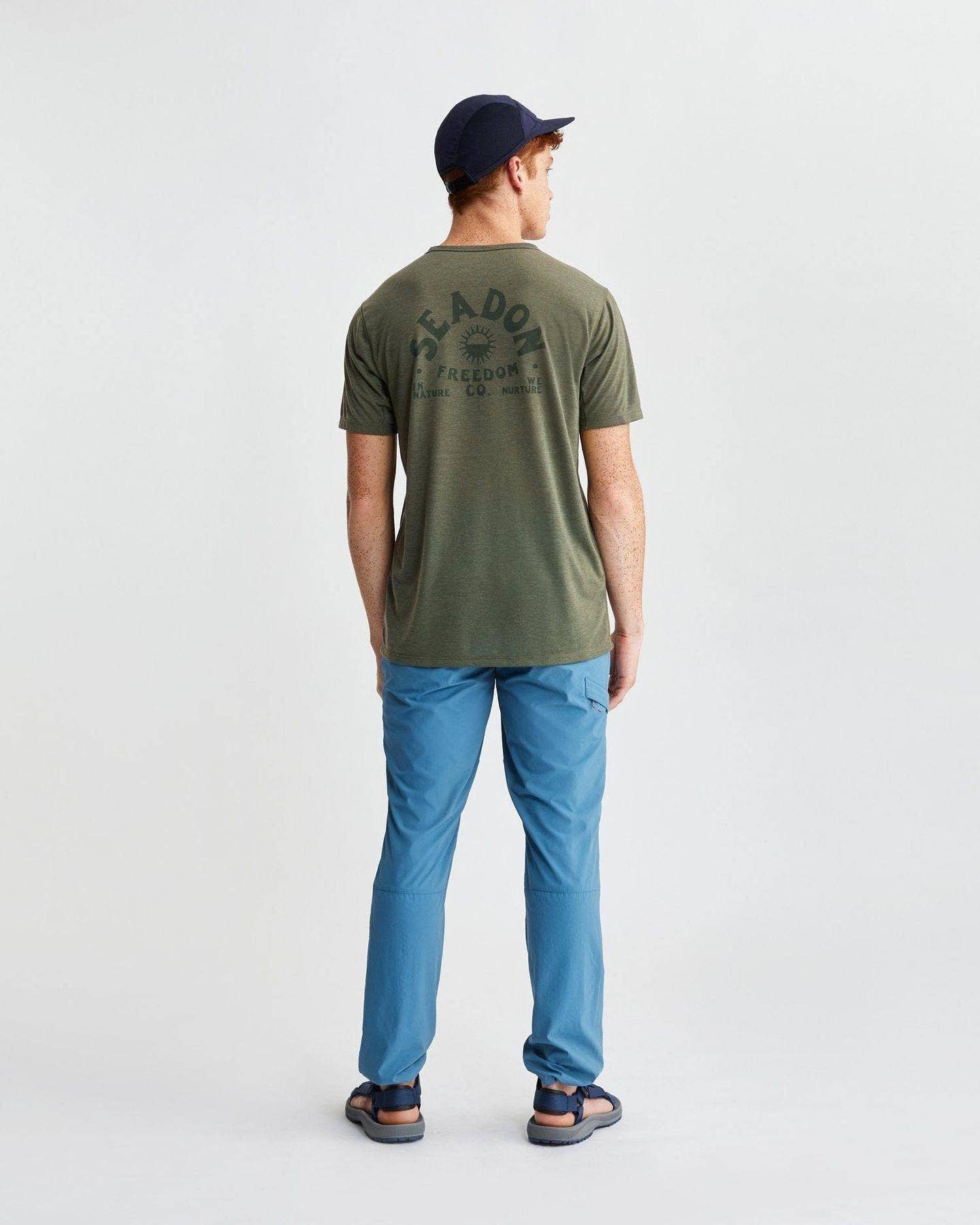 Marlijn blauw Helios Trail broek voor heren - Regular voor groothandel op Faire6