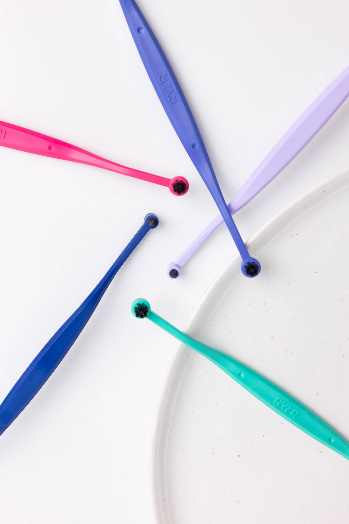 RYERCAT - Vente Brosse – chat et chien - Lot de brosses à dents à micro-tête et double face pour chat, couleurs mélangées !2