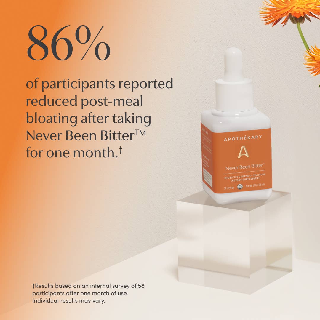 Apothékary - Vente Supplément oral/vitamine - Never Been Bitter™ - gouttes à base de plantes pour le soutien digestif et intestinal8