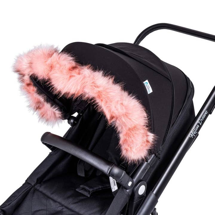 For Your Little One - Wholesale Stroller Cover/Accessory - Baby - Pram Fur Hood Trim Attachment for Pushchair Compatible with Joie8