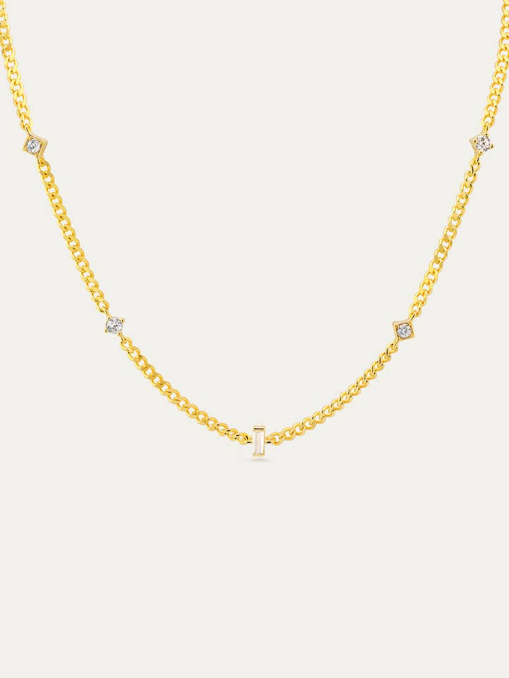 Regina Guld Halskæde for engroshandel hos FLOR DE MENTA JEWELRY