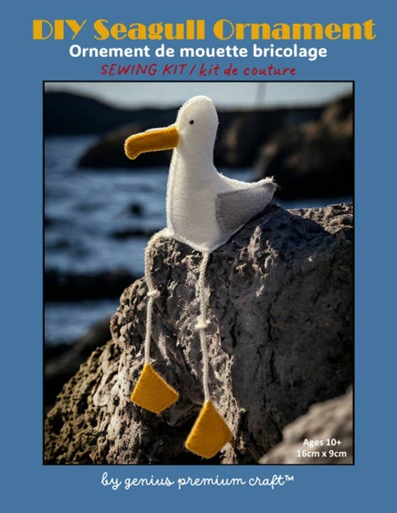 Genius Premium Craft - Vendita all'ingrosso Kit da cucito creativo - Kit cucito Gabbiano in feltro - Versioni costiera o urbana11