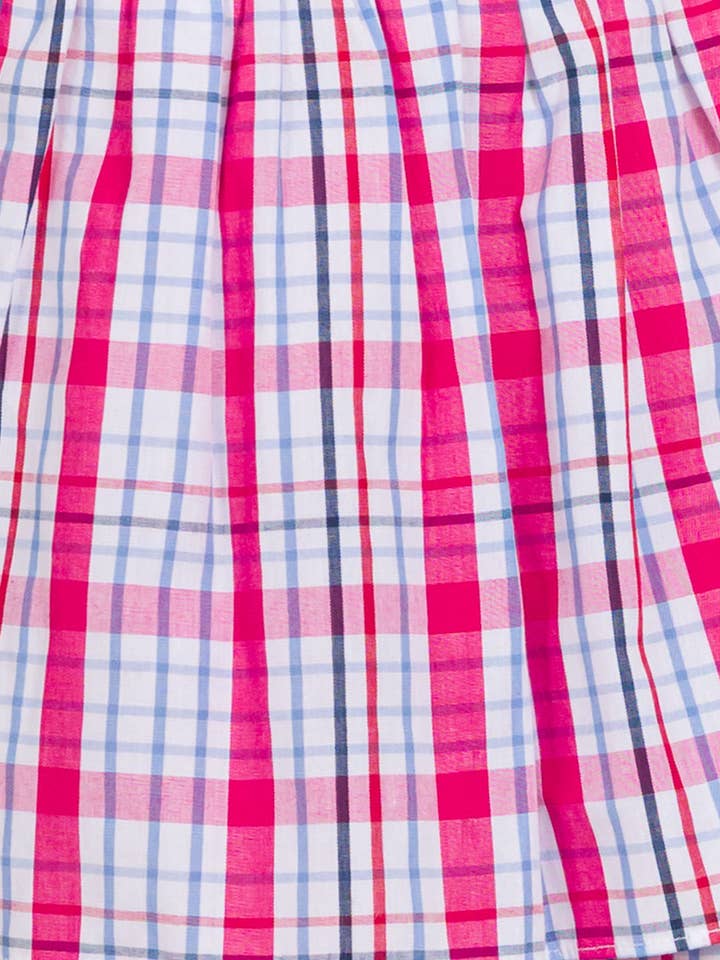 Pink Baby Girls Adley Plaid Short Sleeve Skirted Romper
for wholesale on Faire5