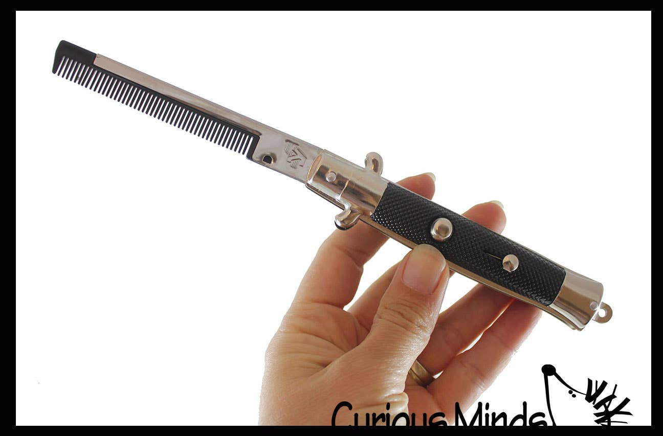 Curious Minds Toys - Wholesale Pocket Knife/Holder - 1 Switchblade Comb -Fun Novelty Pocket Knife Comb -Retro Toy1
