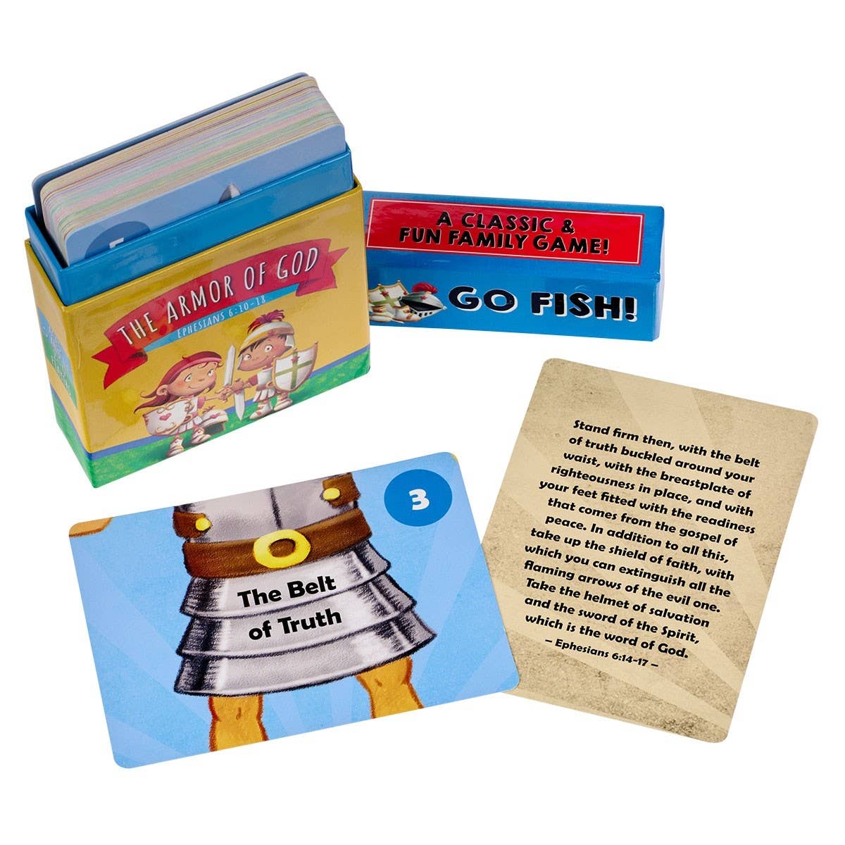 Christian Art Gifts - Wholesale Card Game - Card Box Go Fish! – The Armor Of God2