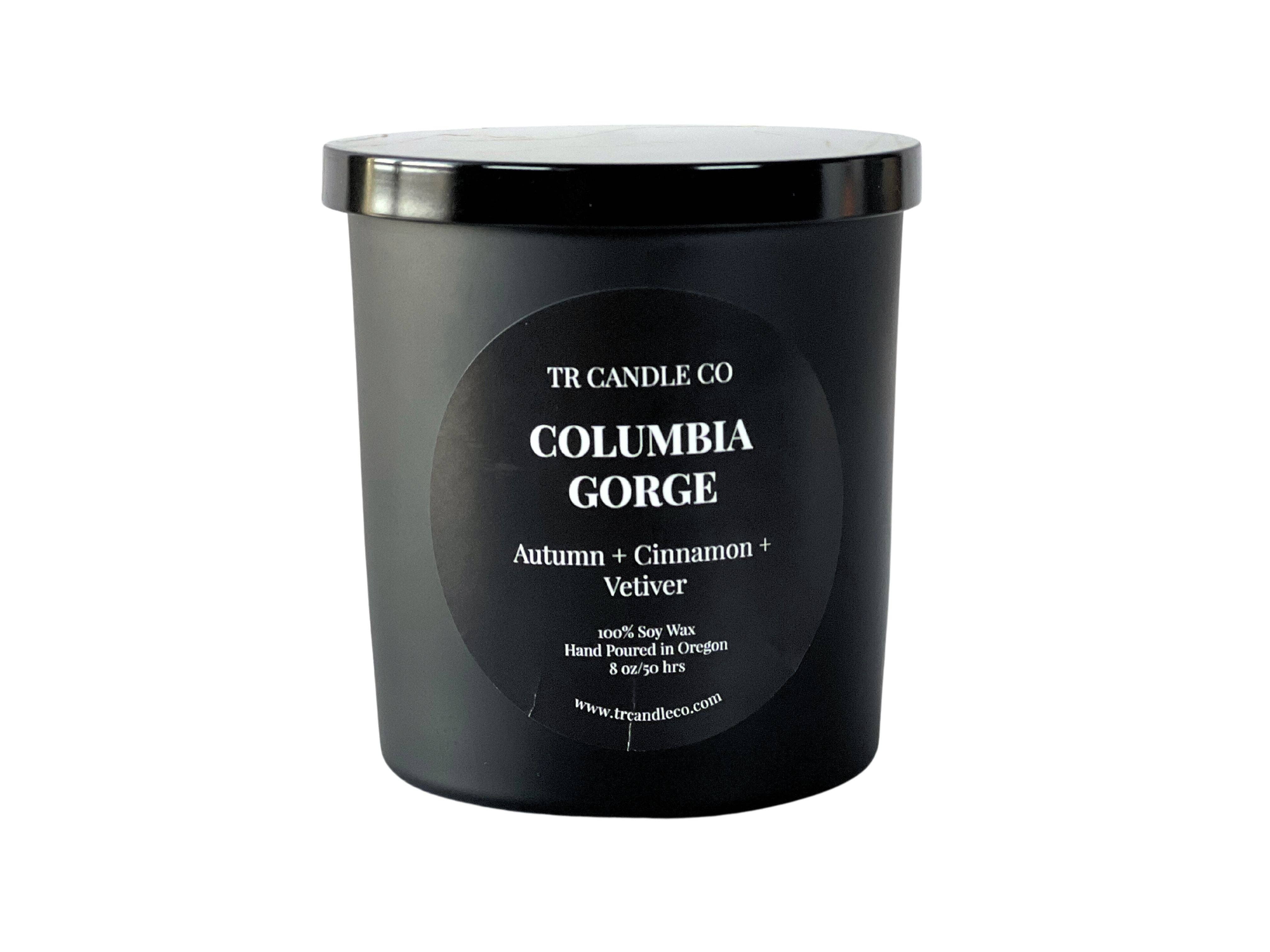 TR Candle Co - Wholesale Jar/Filled Candle - Columbia Gorge 8 oz - Black Jar1