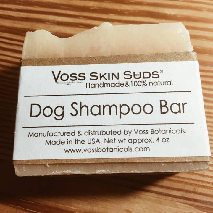 Hundeshampo-Bar | Natürliches Hundeshampoo | Hundepflege | Haustiershampoo | Beruhigender Lavendel | Weist Flöhe ab | Geschenk für Haustiere | Hundeartikel für den Großhandel von Voss Botanicals, LLC