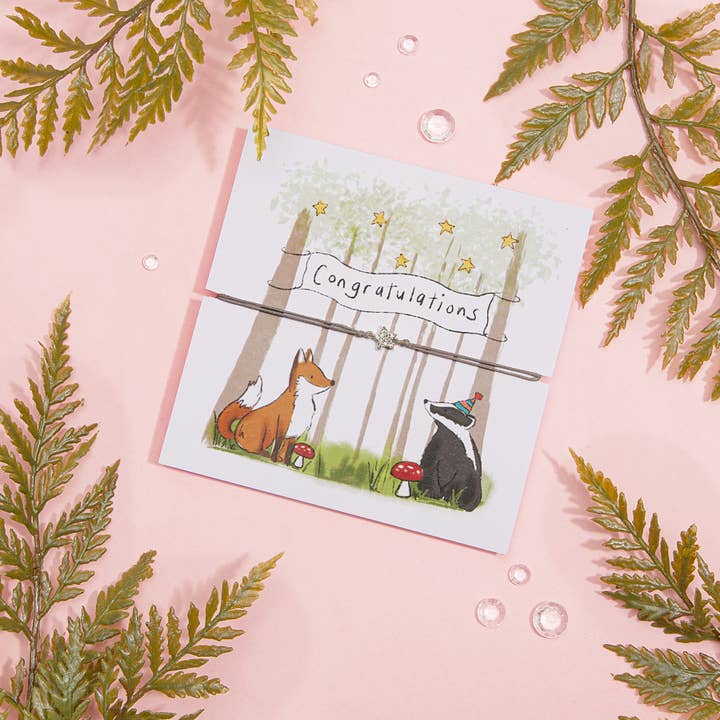 Letterbox Love Bracelets - Wholesale Charm/dangle bracelet - Congratulations Star Wish Bracelet