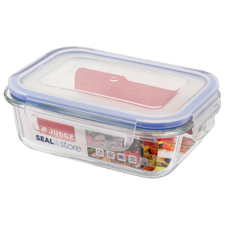 Judge Kitchen, Seal & Store Glass Container, 600ml for wholesale by Judge UK