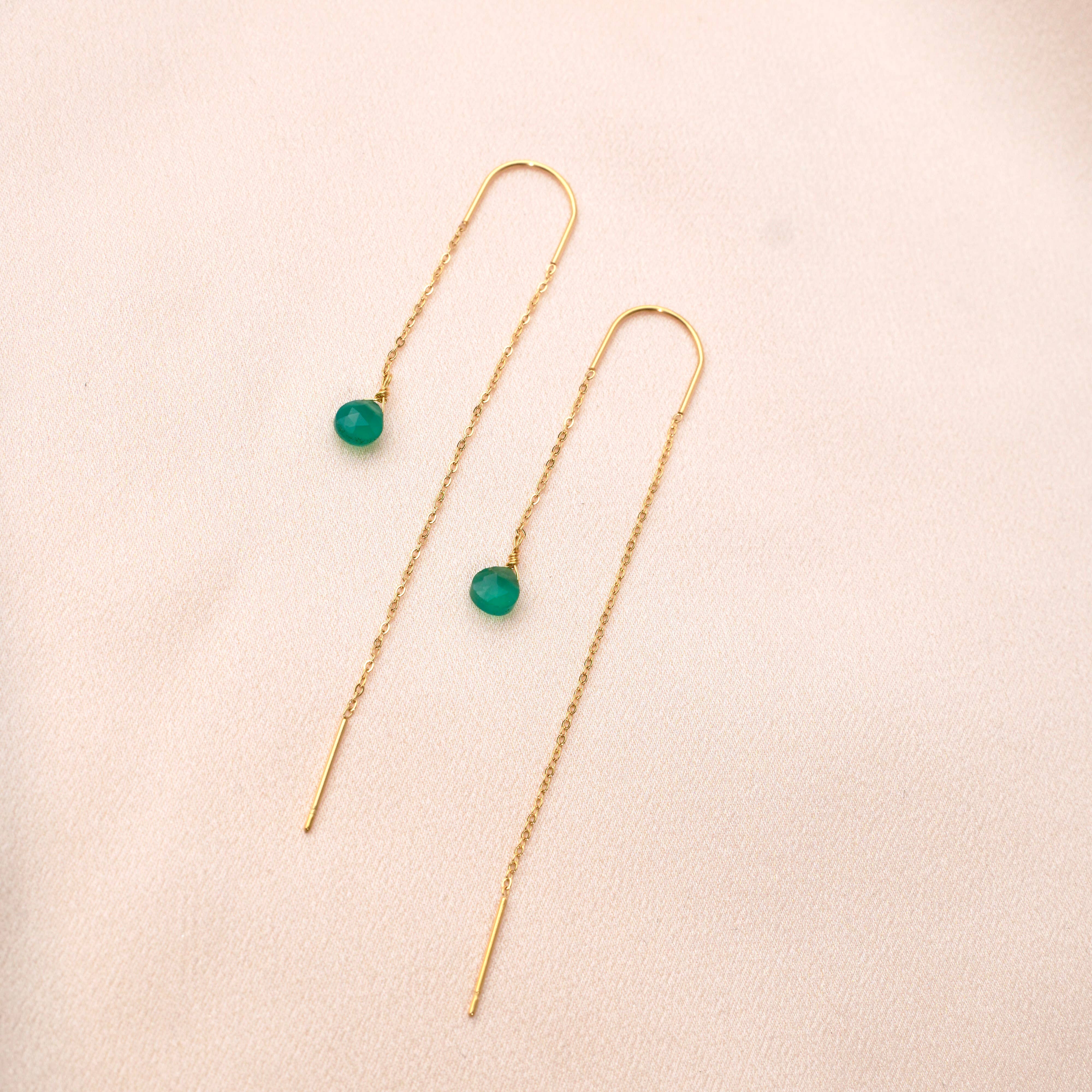 Victoire Collection - Wholesale Dangle Earrings - Steel pass-through chain earring3