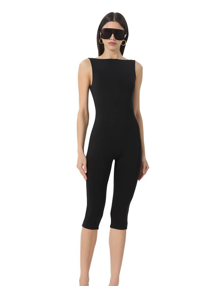 Tahlia Capri Catsuit - Noir for wholesale on Faire