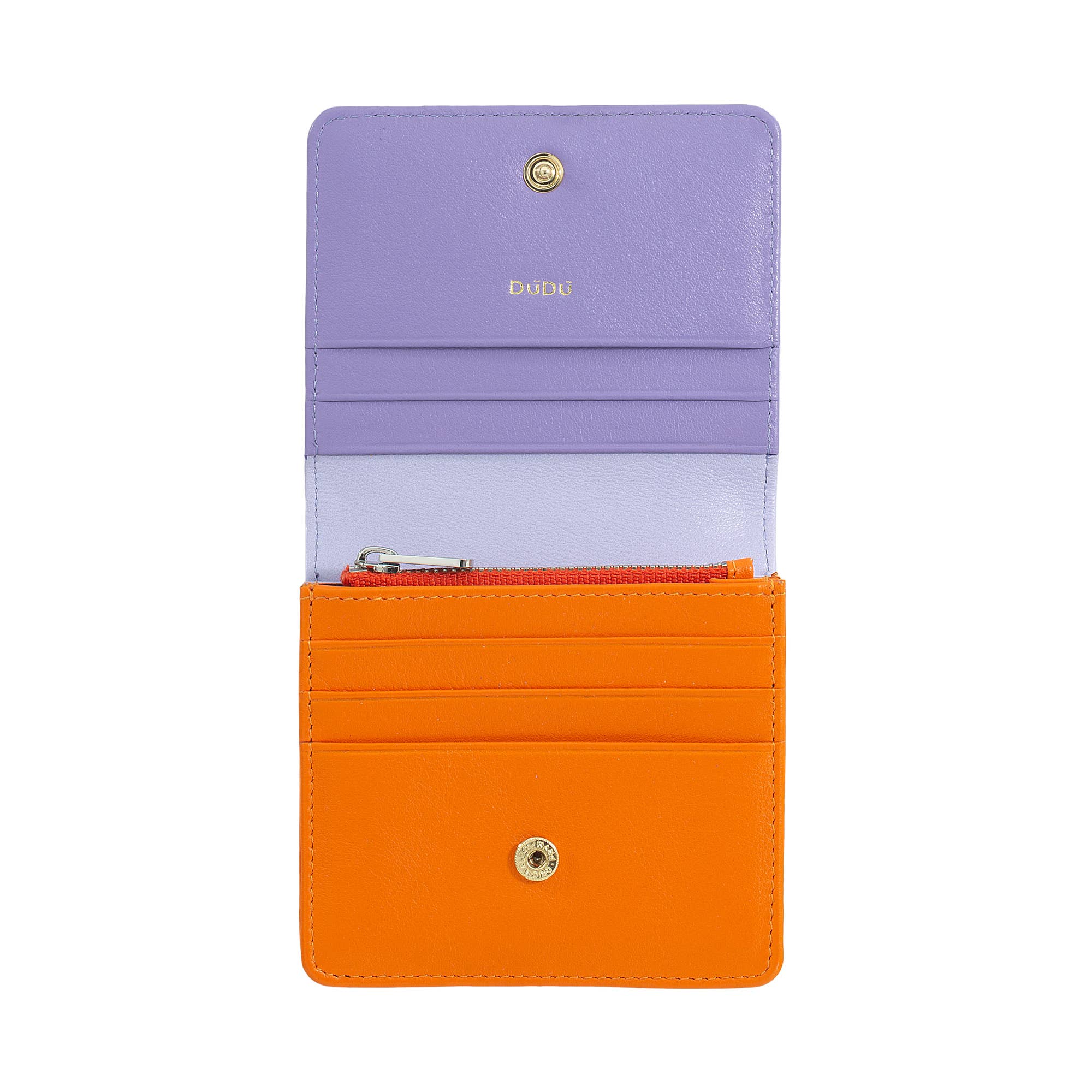 dudu - Wholesale Wallet - Women's - Dudu Women'S Small Leather Wallet With Snap Provence lilac0