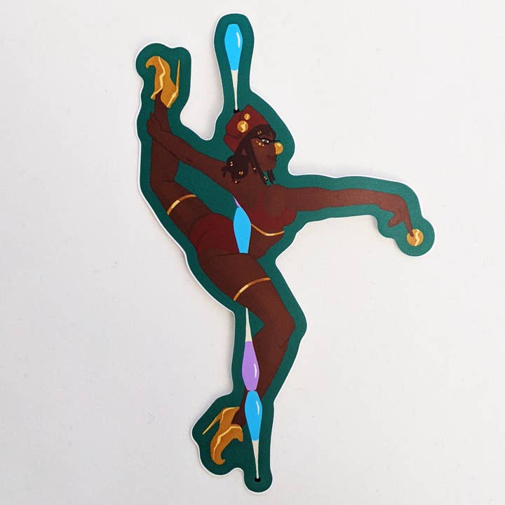 Adesivo Pantalone - Commedia dell'Arte Pole Dancer Clown per la vendita all'ingrosso da parte di Amy in the Aether Art