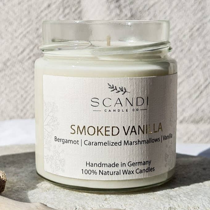 Vaniglia affumicata per la vendita all'ingrosso da parte di Scandi Candle Co.