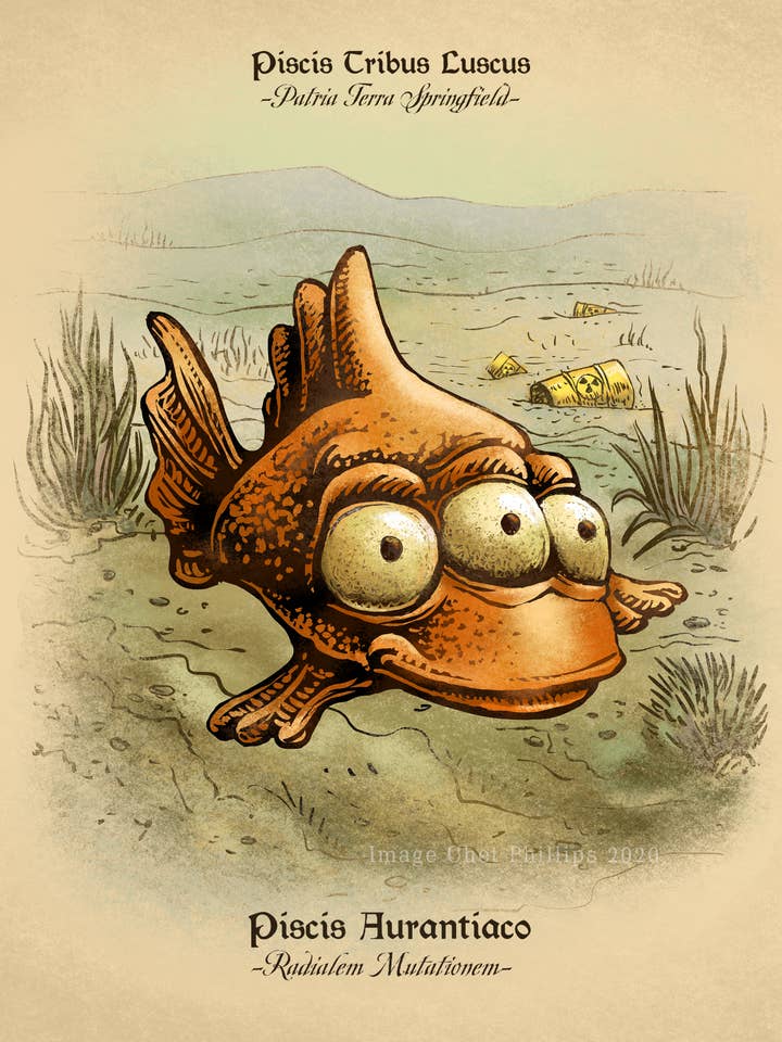 Blinky Study 8" x 10" print for wholesale by ChetArt