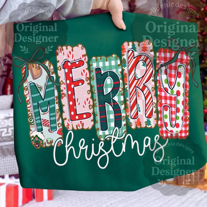 Merry Christmas for wholesale by Rebel Charm Central Transfers