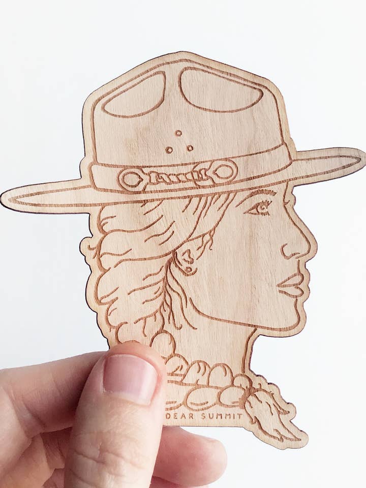 Ranger Woman - Wood Sticker for wholesale by Dear Summit Supply Co