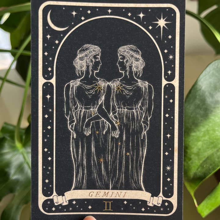 Lauren Noel Studio - Wholesale Postcard - Zodiac Gold Foil Postcard11