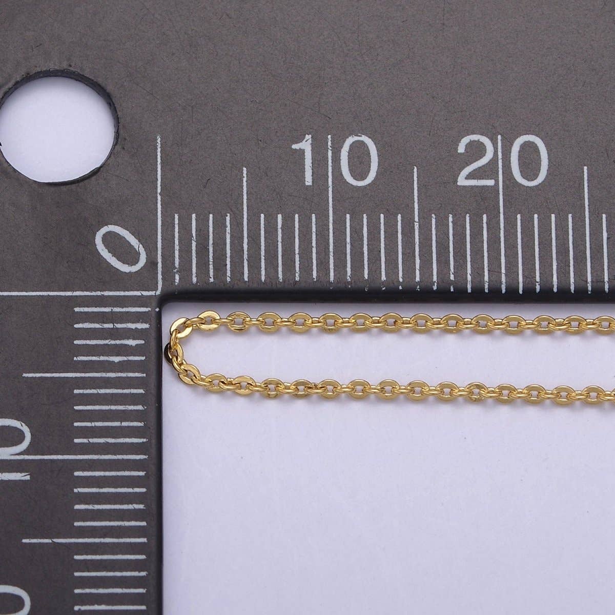 Aim Eternal - Vente Colliers à pendentif - Chaîne en câble délicate de 1 mm en or rempli 14K, collier coulissant superposé de 18 pouces | WA-7371