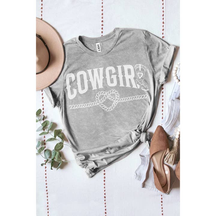 HRTandLUV - Wholesale Screen Printed T-Shirt - Women's - COWGIRL MINERAL GRAPHIC TEE