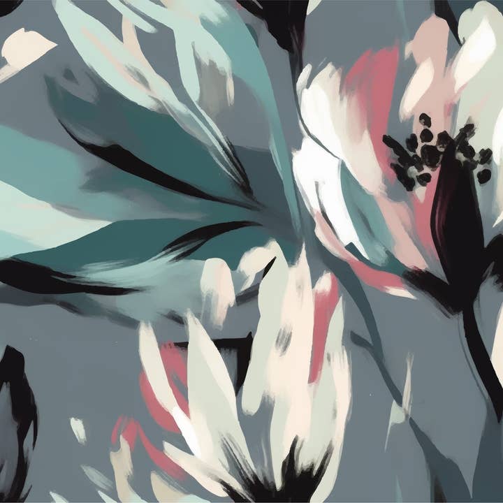 Ikat Boho Bloemenbehang, Naadloos Patroon Muurschildering, Oversized Maatwerk Muurkunst, Niet-Geweven, Niet-Klevend, Modern Behang, Verwijderbaar voor wholesale door Walloro Luxury Embossed Wallpaper