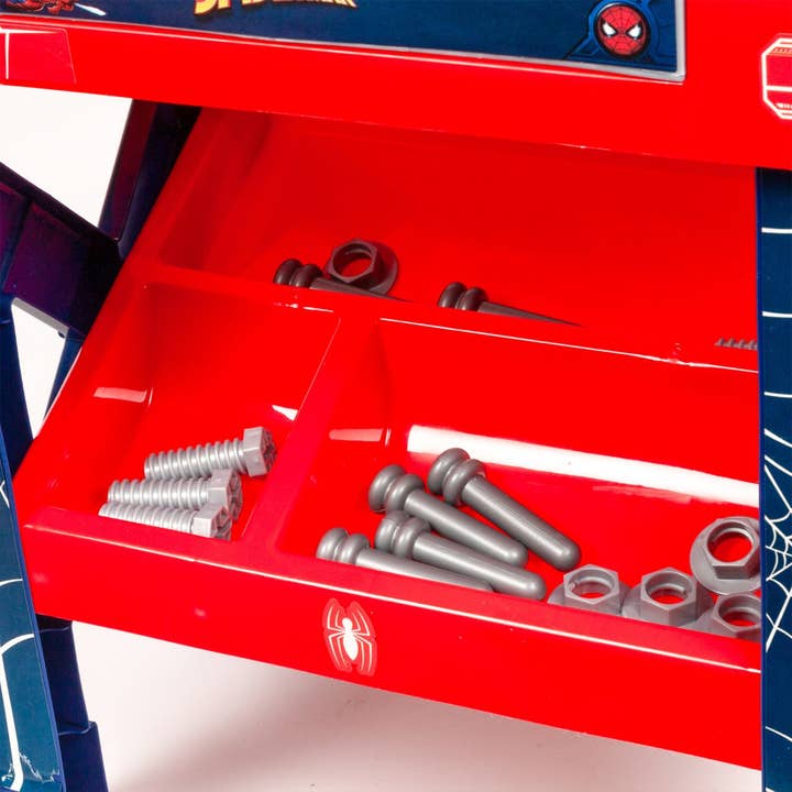 World Tech Toys - Wholesale Toy Set - Kids - SpiderMan Tool Bench Playset with Take Apart Car (84 Pieces)1