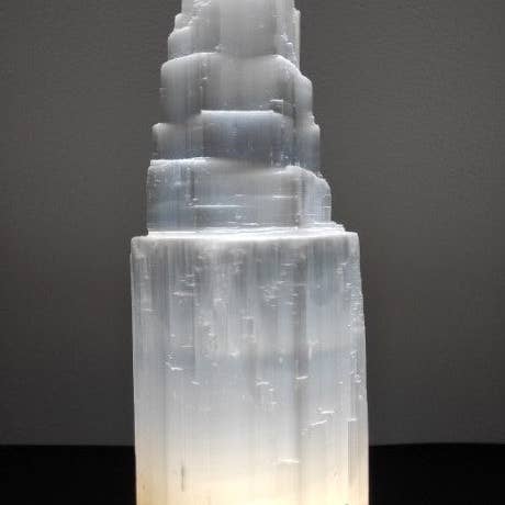Selenitlampa - Monolit (25 cm) för wholesale av Minéraux d'ailleurs