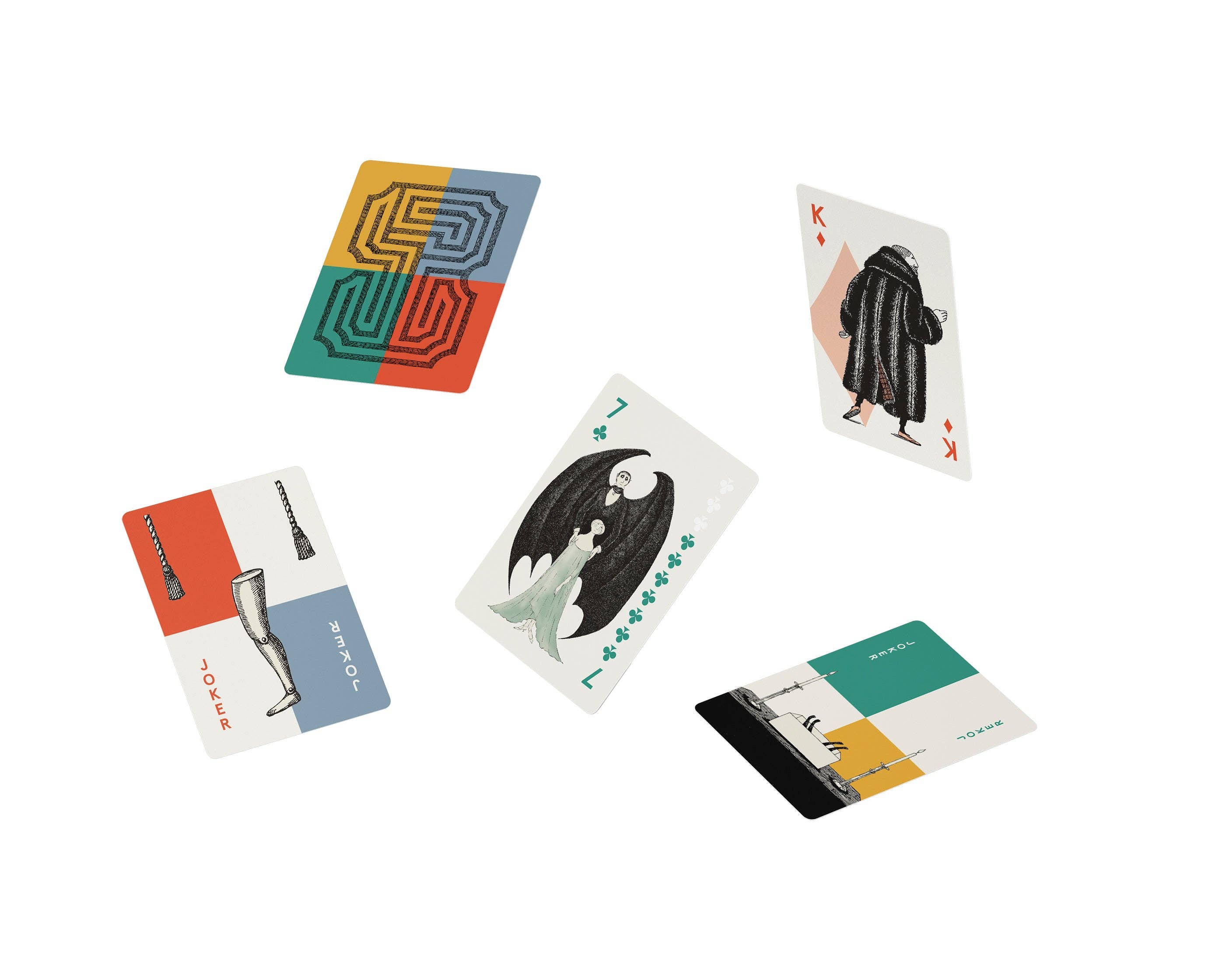 Pomegranate – wholesale Playing cards – Edward Gorey Playing Cards2