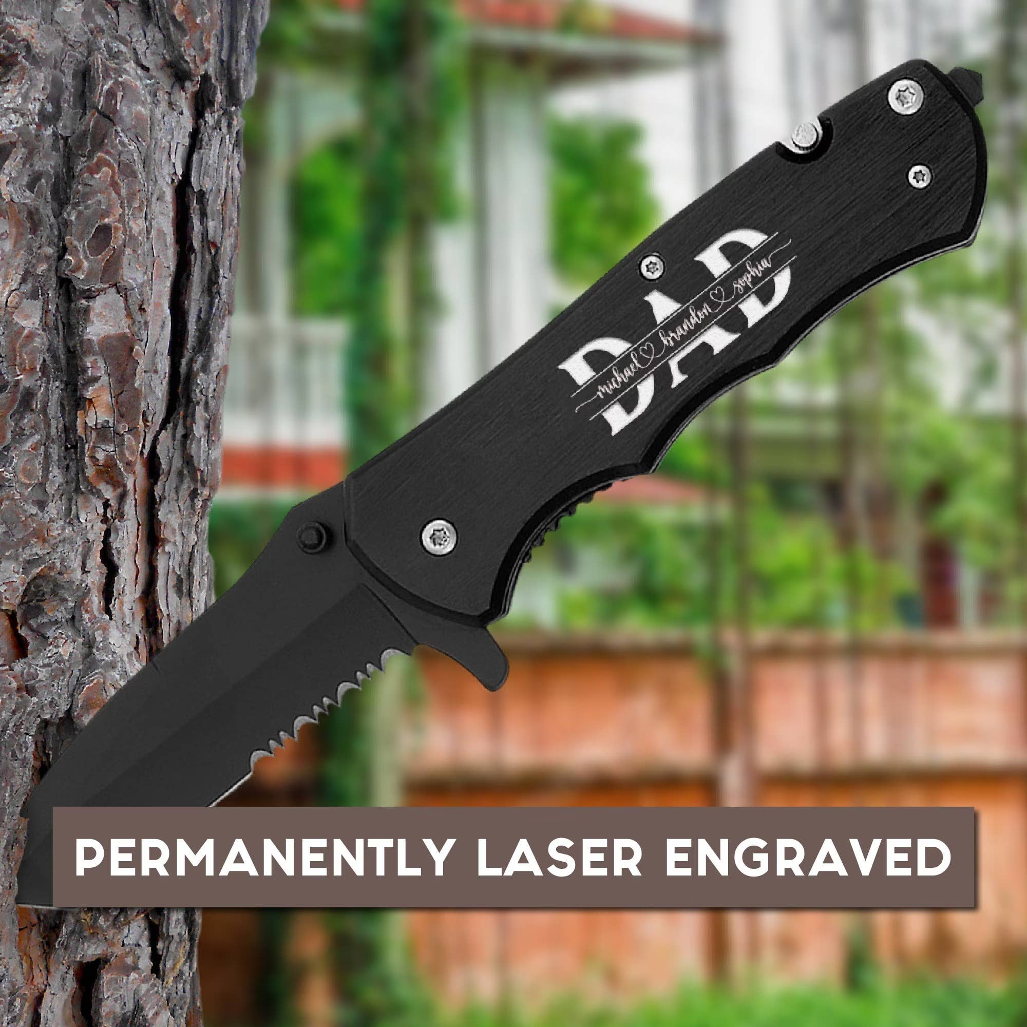 Engrave My Memories - Vendita all'ingrosso Coltellino tascabile/portacoltellino - Regalo personalizzato per lui, coltelli, regalo per la festa del papà7