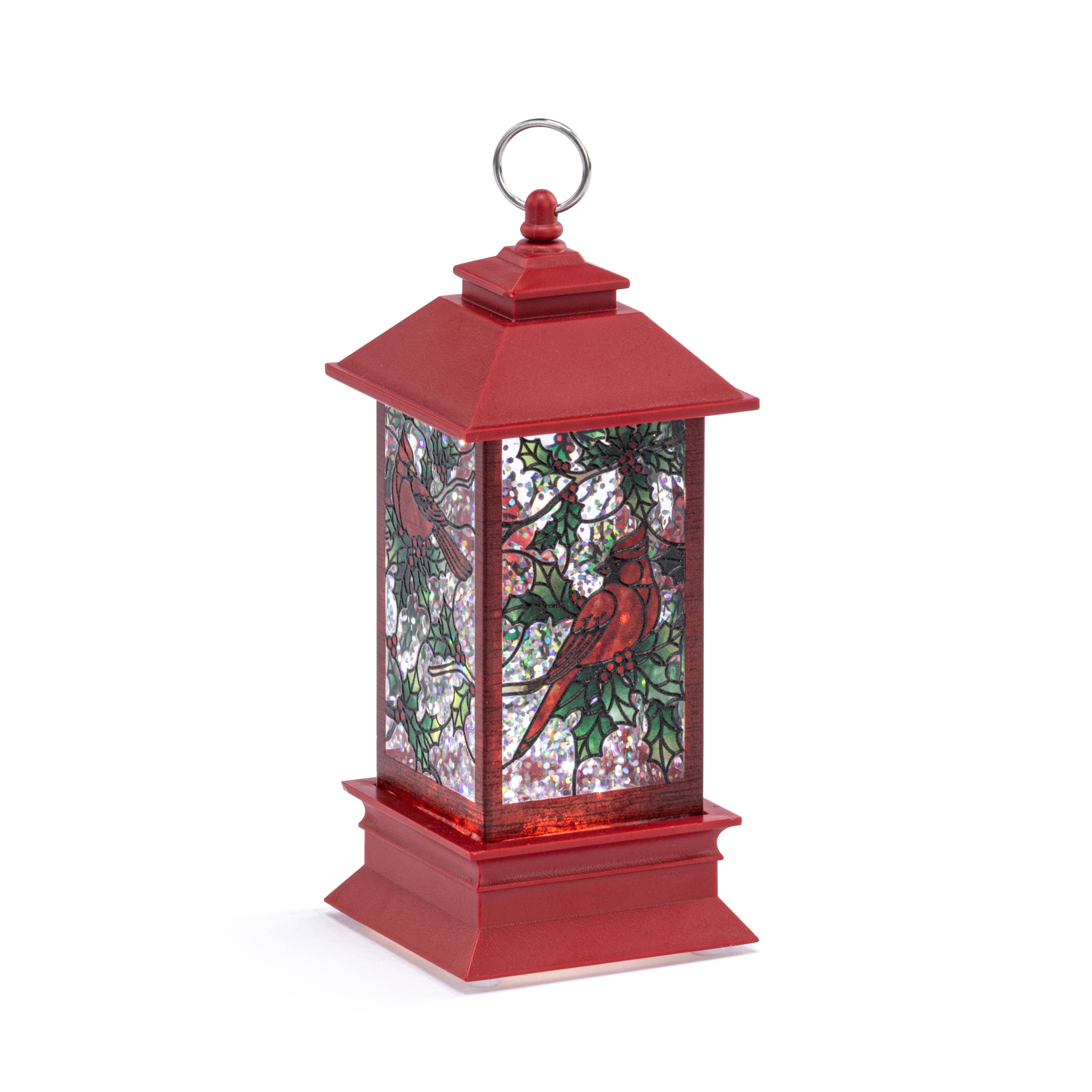 DEMDACO - Wholesale Christmas Decoration - Red Cardinal Lit Lantern - 2x5in3