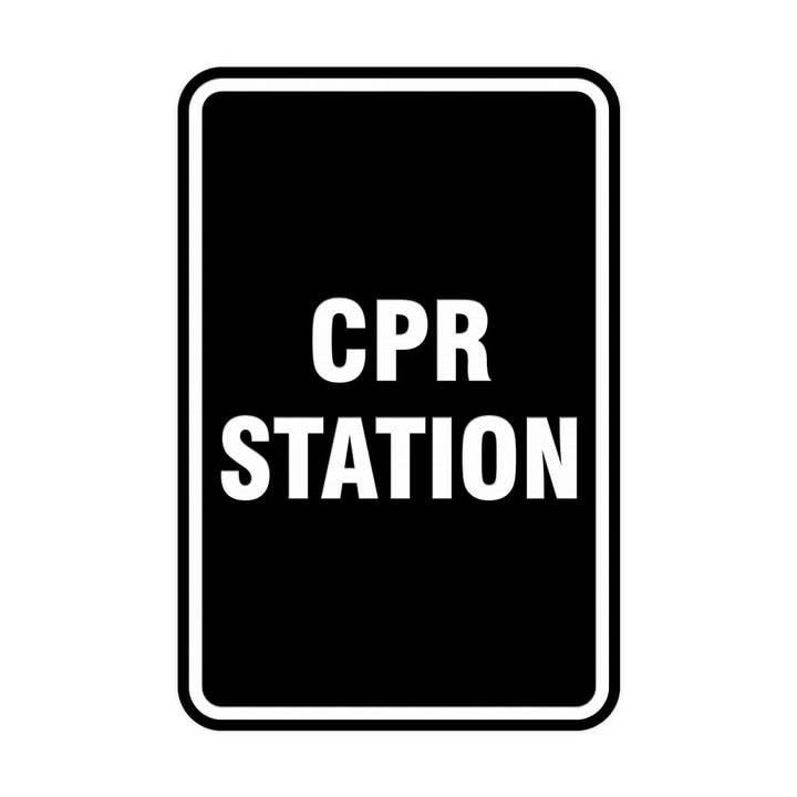 Porträtt Rund Cpr Stationsskylt för wholesale av All Quality