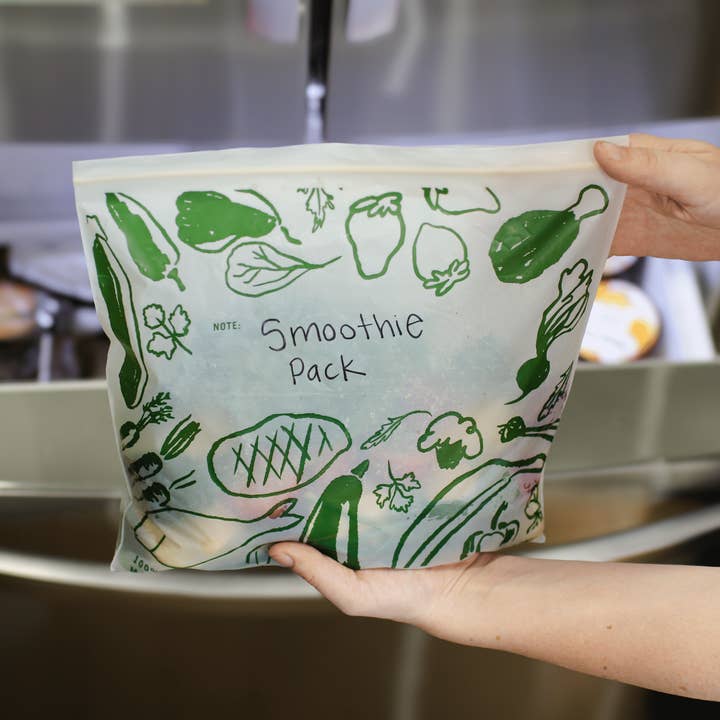 Lunchskins - Wholesale Food Storage Wrap/Bag - Compostable Freezer-Safe Gallon Ziptop Bags 30ct3