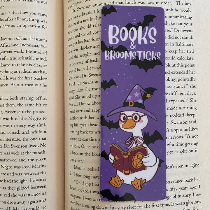 Books & Broomsticks Bookmark for wholesale by The Crafty Maritimer