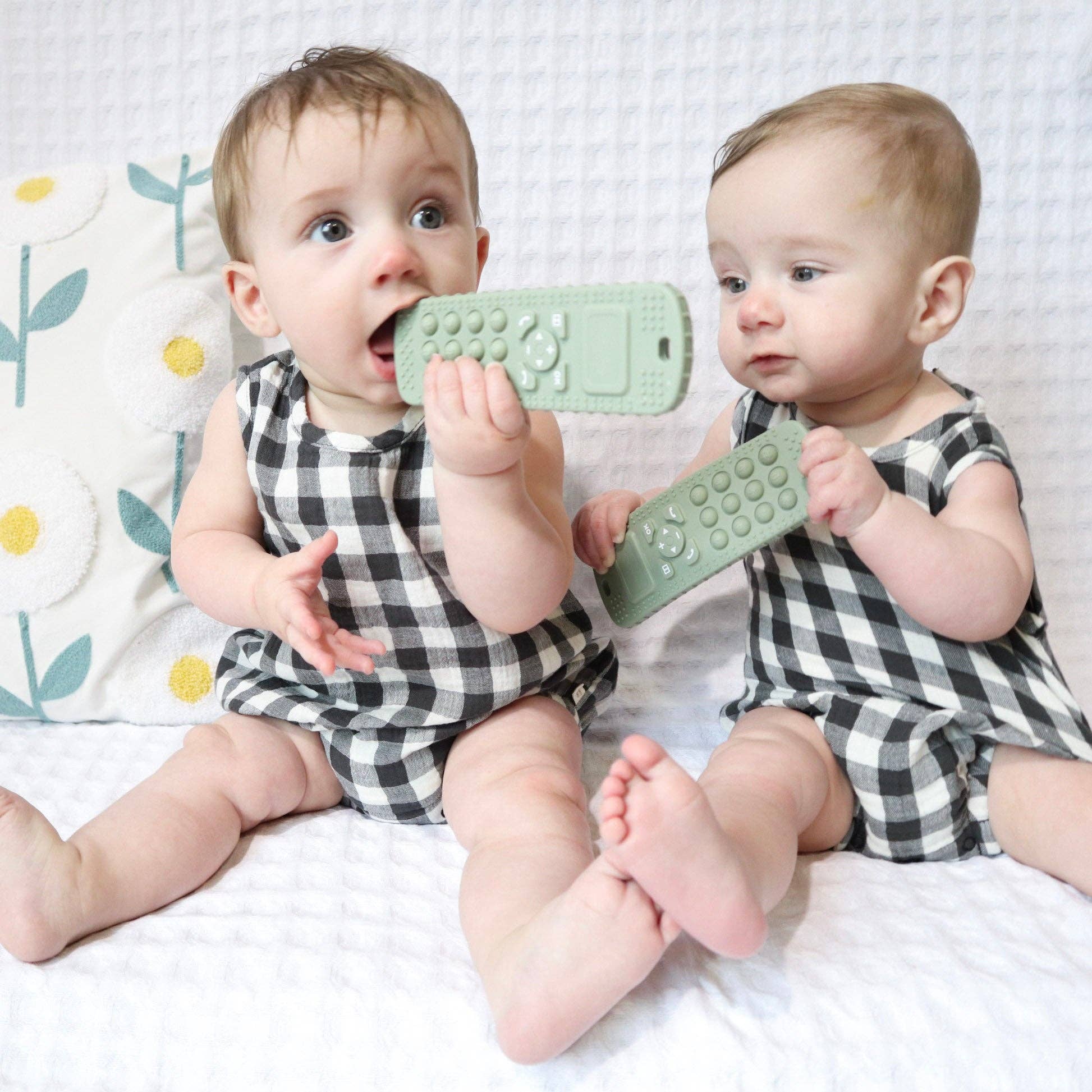 Arctic Blue Sensory Popper Teether Phone for wholesale on Faire11