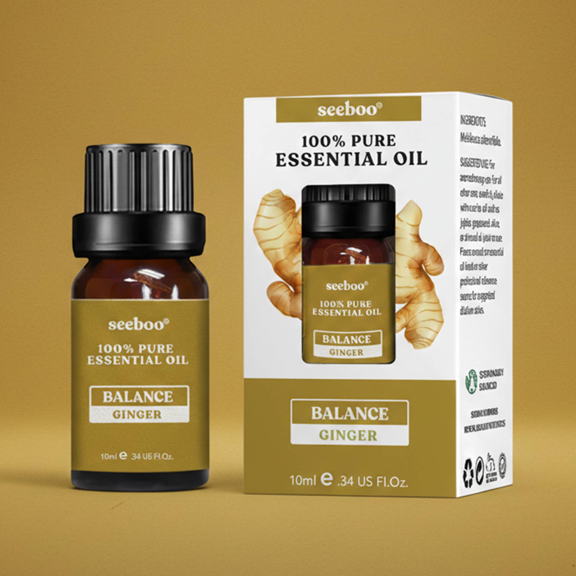 seeboo - Wholesale Essential Oil - BALANCING ORGANIC GINGER OIL - LIMITED EDITION0
