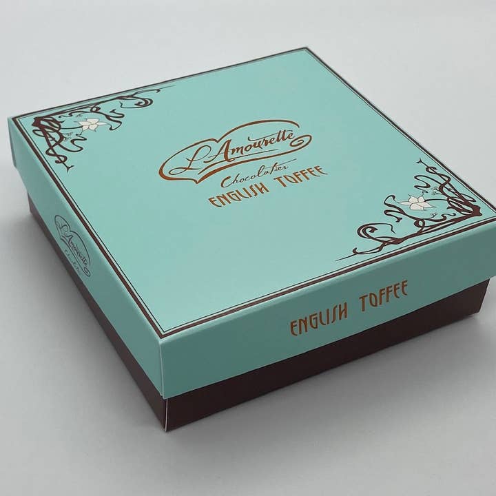 English Toffee Box for wholesale by L'Amourette Chocolat